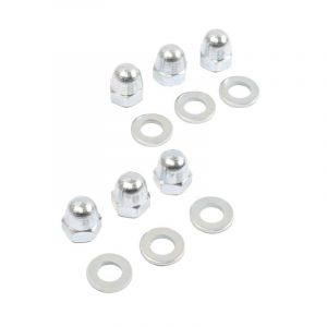 Cap nuts set Galvanized + Rings Kreidler Rim 6 Pieces
