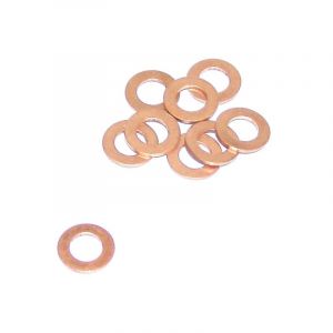 Copper ring 6X10X1,5MM Din 7603A