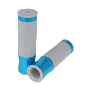 Handle Grips CNC White - Blue