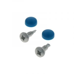 Mounting set License plate Blue