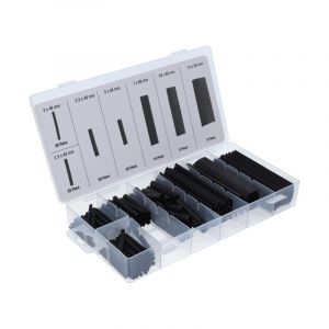 Assortiment set Shrink Tube Black 127-Pieces