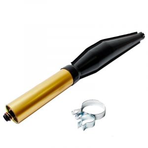 Exhaust Silencer Cross Black Gold 32MM Uni.