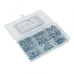 Assortiment set Screws Slot head Din 84 - 400 Pieces