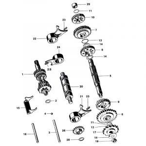 Gear box Kreidler 5G Indirect