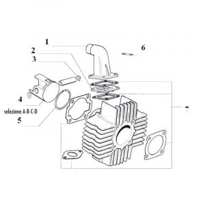 Separate Parts Polini 65CC Cylinder Puch