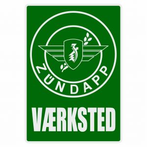 Vaerksted Sticker Zundapp Green Danish