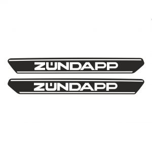 Tank stickers Zundapp ZD40 Black/White