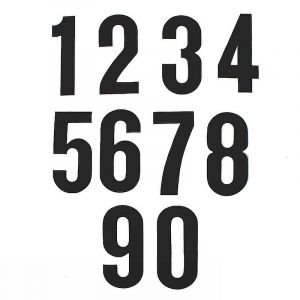 Number Sticker Black 15CM Number at choice