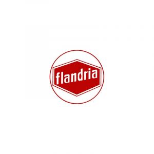 Sticker Flandria Logo Red/White 41MM