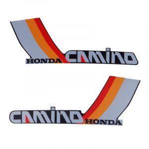 Stickerset Tank Honda Camino Red/Orange/Grey