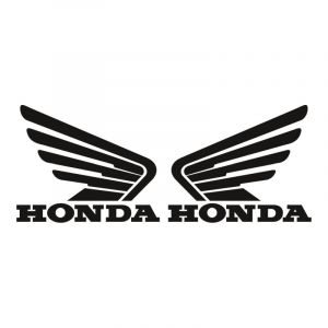 Stickerset Honda Wings Black 105X85MM