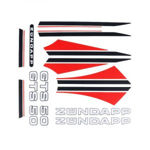 Stickerset Zundapp GTS50 Red/Black