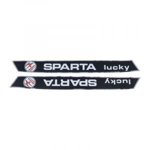 Tank stickers Sparta Lucky Black/Chrome
