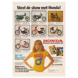 Poster Honda Muziek Expres Reprint