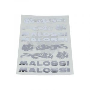 Sticker sheet Malossi Chrome