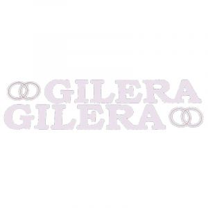 Stickerset Gilera + Logo Big White