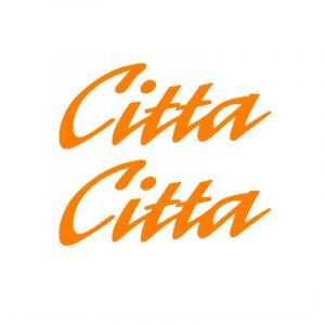 Sticker set Citta Word Orange
