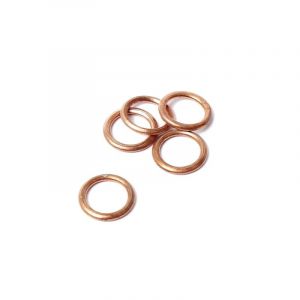 Copper ring filled 8X12X1.5MM Din 7603C