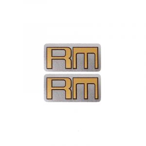 Stickerset Kreidler RM Gold on Silver 25X49MM