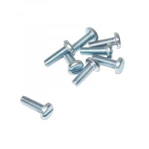 Pan Cylinder head screw Slotted Galvanized M6X16 Din 85