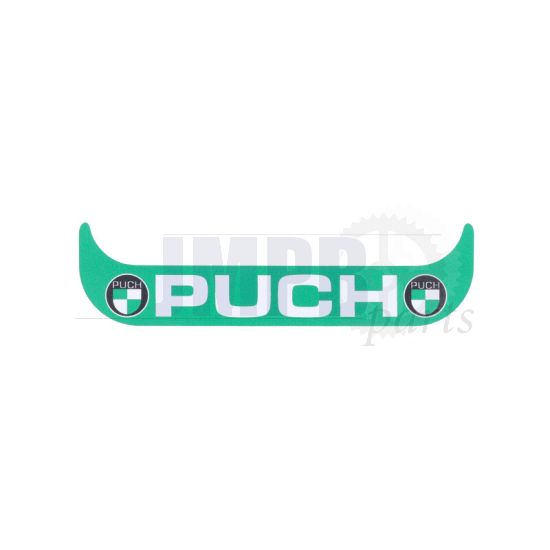 Sticker License Plate Holder Small Puch Logo Green