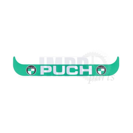 Sticker License Plate Holder Wide Puch Logo Green