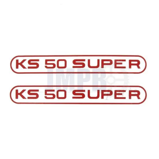 Stickerset Tank Zundapp KS50 Super Red