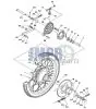 Rear wheel Yamaha FS1 DX