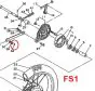 Split pin Stabilizer bar / Brake pedal Yamaha FS1/DT Remake