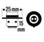 Bulb headlamp FS1 6V-25/25W
