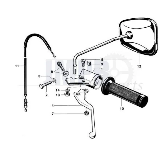 Handle Links Kreidler RS