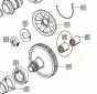 Needle bearing Drive shaft Frontside Tomos