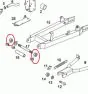 Nut Swingarm Axle Tomos