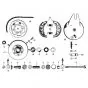 25. Zundapp 529 Rear wheel hub 150MM