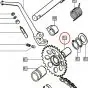 Spacer behind Start sprocket Tomos