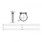 Exhaust clamp SS 31-34MM