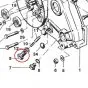Blocking plug bottom Engine block Kreidler