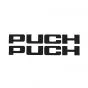 Stickerset Puch Black 150X20MM