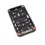 Sticker License plate holder Small Tomos Black/red