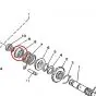 Guide bushing Kickstart spring Yamaha FS1