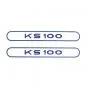 Stickerset Tank Zundapp KS100 Blue
