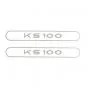 Stickerset Tank Zundapp KS100 Grey