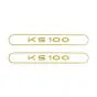 Stickerset Tank Zundapp KS100 Gold