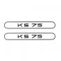 Stickerset Tank Zundapp KS75 Black