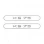 Stickerset Tank Zundapp KS75 Grey