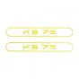 Stickerset Tank Zundapp KS75 Yellow
