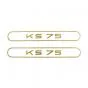Stickerset Tank Zundapp KS75 Gold