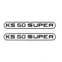 Stickerset Tank Zundapp KS50 Super Black