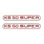 Stickerset Tank Zundapp KS50 Super Red
