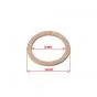 Sealing Ring Oil tank cap Steel Yamaha FS1 Oil tank / TY50 / DT50M